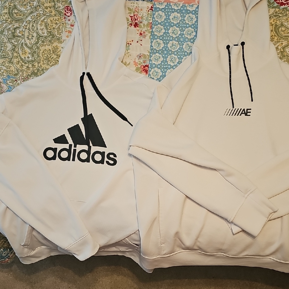 Adidas White Hoodie for Men
